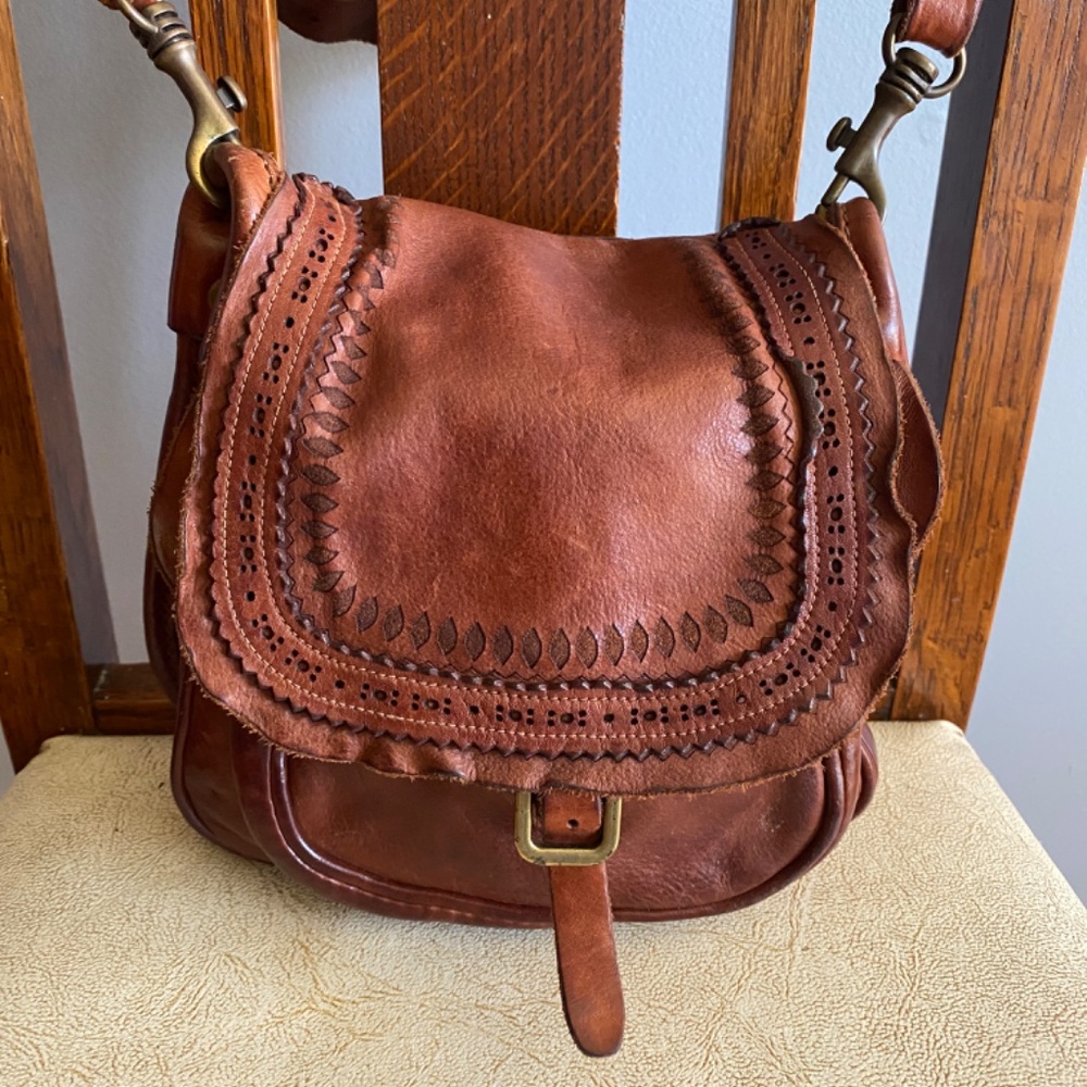 Campomaggi Brown Leather Crossbody Bag